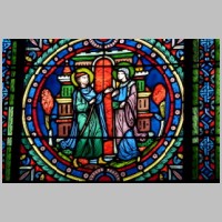 Collégiale Notre-Dame de Poissy, photo Reinhardhauke, Wikipedia, Anna und Joachim an der Goldenen Pforte.JPG